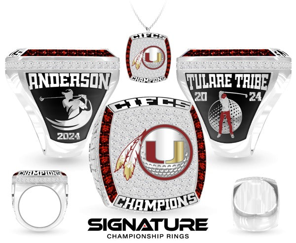Tulare Union High School Golf -Men's 2024 Championship Ring