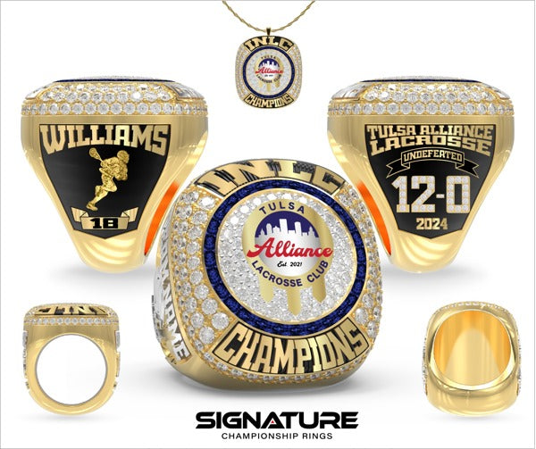 Tulsa Alliance  Lacrosse -Men's 2024 Championship Ring