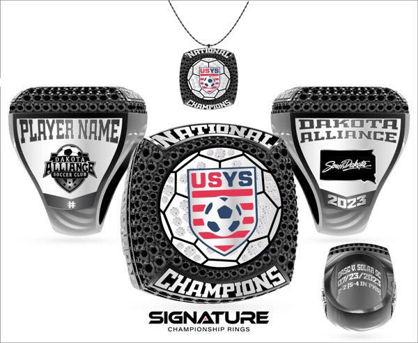 DASC 2006 Black Soccer Team Soccer -Women's 2023 Championship Ring