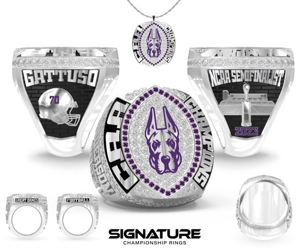 University at Albany Football 2023 Championship Ring