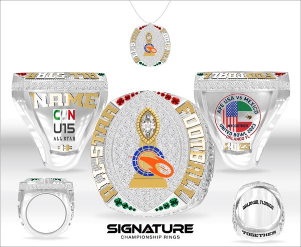 Sandy Glossenger Football 2023 Orlando Championship Ring