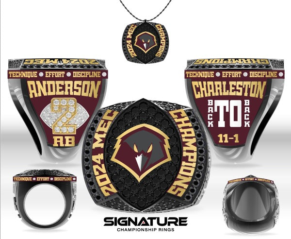 University of Charleston Football 2024 Championship Ring