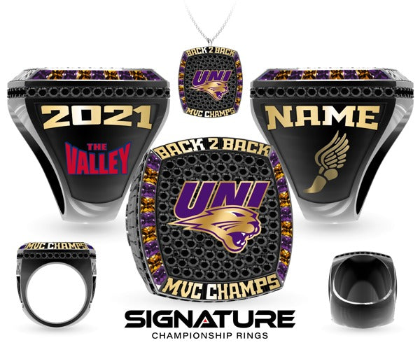 University of Northern Iowa Track & Field -Men's 2021 B2B Championship Ring