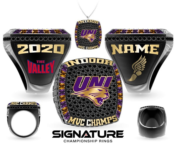 University of Northern Iowa Track &amp; Field -Men's 2020 Indoor MVC Championship Ring