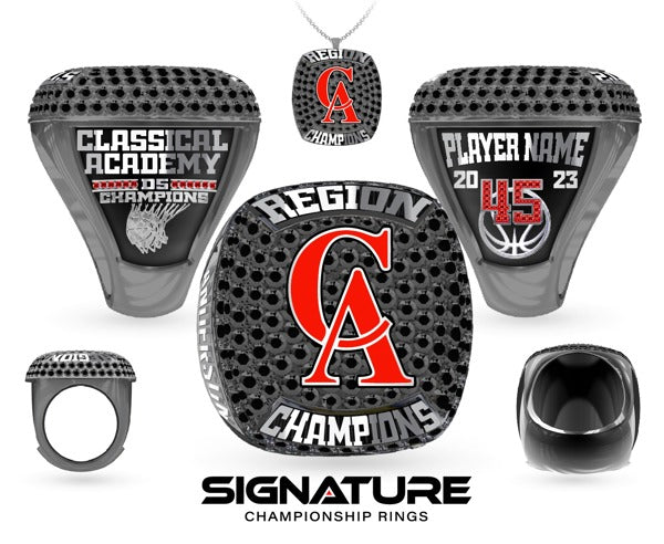 The Classical Academy Basketball -Men's 2023 Championship Ring