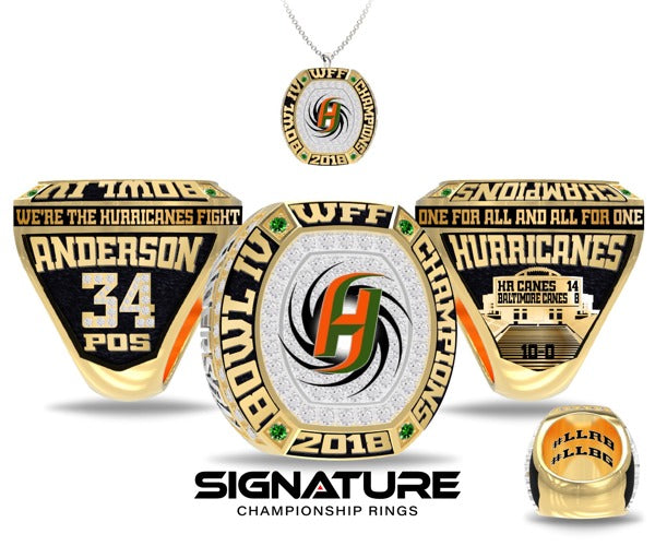 Hampton Road Hurricanes Football 2023 Championship Ring