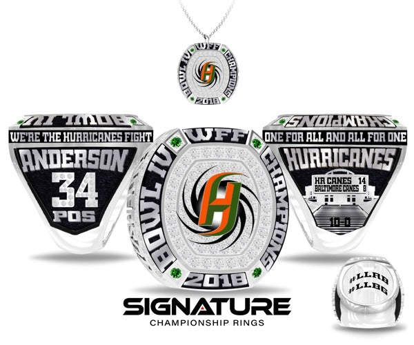 Hampton Road Hurricanes Football 2023 Championship Ring