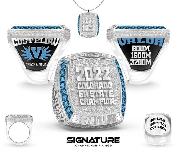 Valor Christian High School Cross Country -Men's Triple Crown 2022 Championship Ring