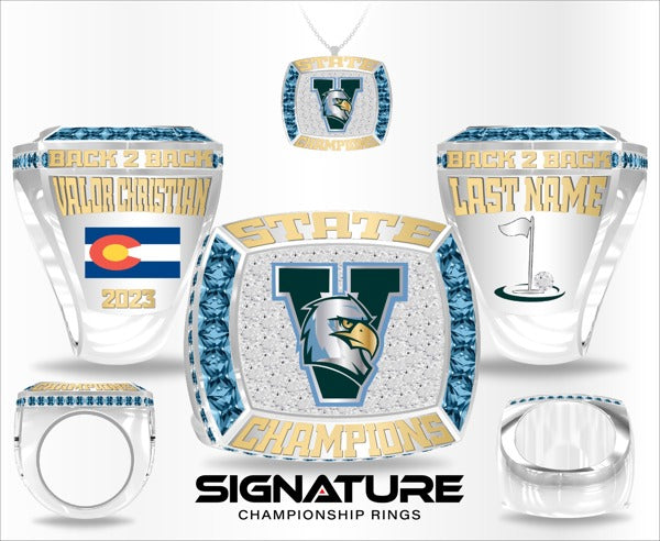 Valor Christian High School Golf -Women's 2023 Championship Ring