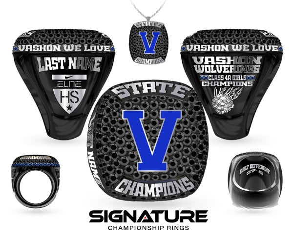 Vashon High School Basketball -Women's 2023 Championship Ring