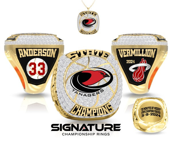Vermillion High School Basketball -Women's 2024 Championship Ring