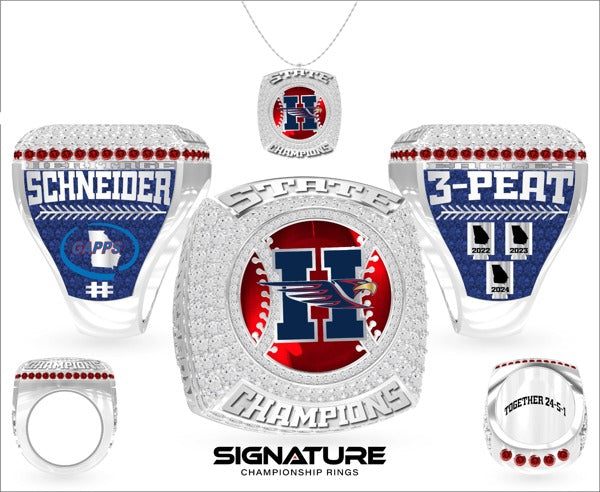 Vidalia Heritage Academy Baseball 2024 Championship Ring