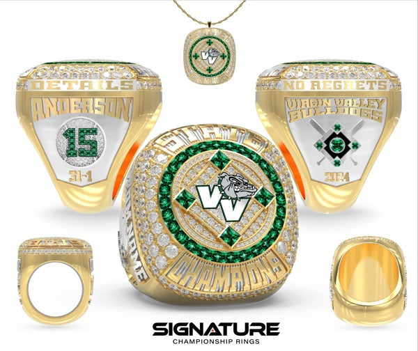 Virgin Valley High School Baseball 2024 Championship Ring