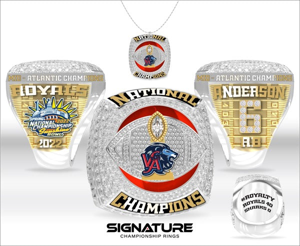 Virginia Royals Football 2022 Championship Ring