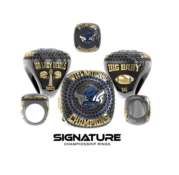 Virginia Lady Blue Devils Football 2023 Championship Ring