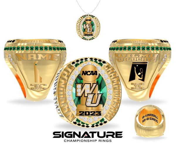Wilmington University Tennis 2023 Championship Ring