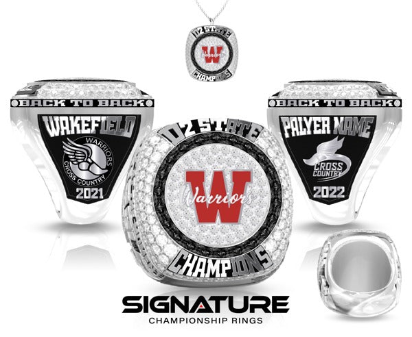 Wakefield High School Cross Country -Men's 2023 Championship Ring