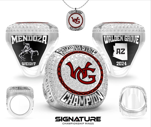 Walden Grove High School Wrestling 2024 Championship Ring
