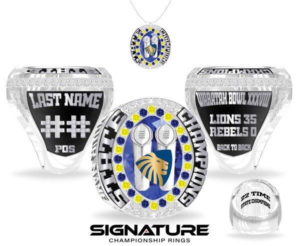 Sydney Uni Lions Football 2022 Championship Ring