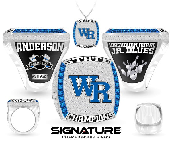 Washburn Rural High School Bowling 2023 Championship Ring