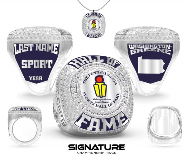 Pennsylvania Sports Hall of Fame - Washington/Greene County Chapter 2025 Championship Ring