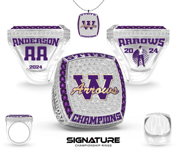 Watertown High School Golf -Men's 2024 Championship Ring