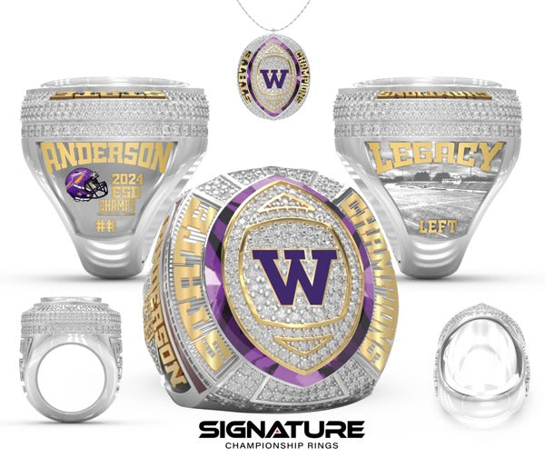 Watertown High School Football 2024 Championship Ring