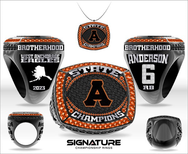West High Football 2023 Championship Ring