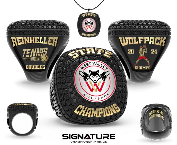 West Valley High School  Tennis -Men's Doubles 2024 Championship Ring
