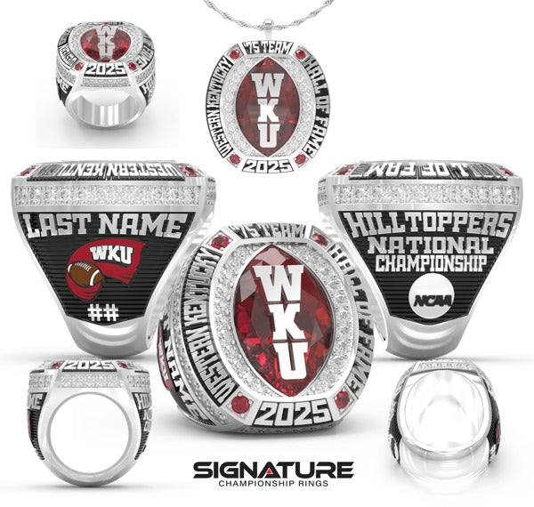 Western Kentucky University Football 1975 Championship Ring