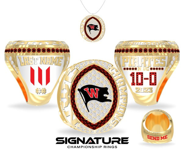 Whitworth University Football 2023 Championship Ring