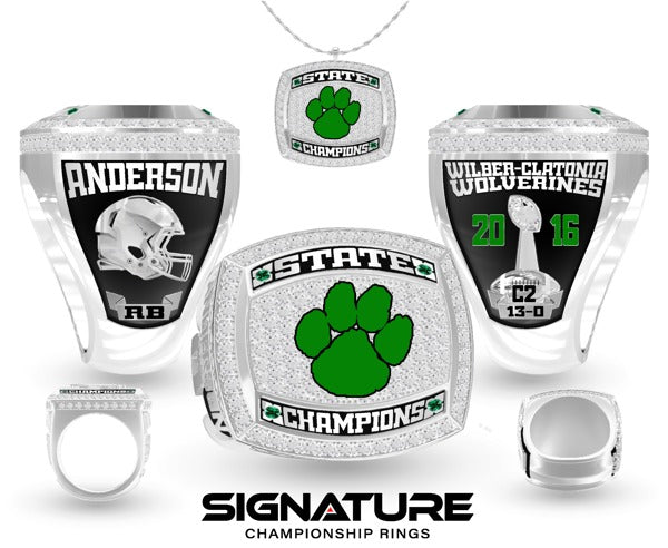 Wilber Clatonia Football 2016 Championship Ring