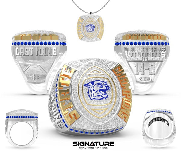 Wilbur-Creston-Keller High School Football 2024 Championship Ring