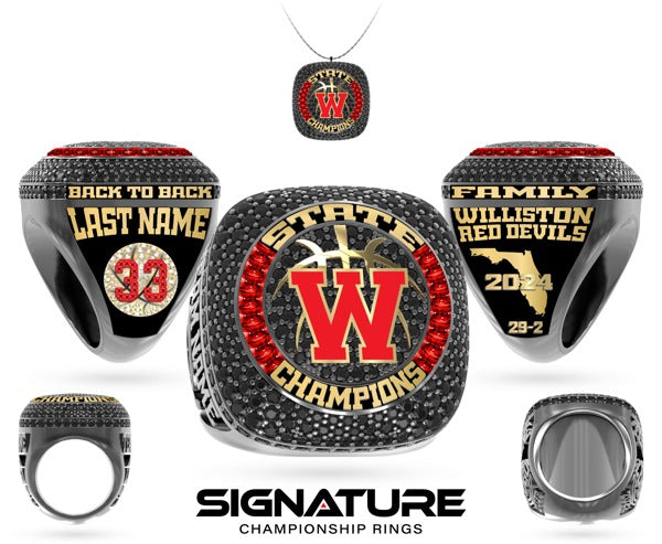 Williston High School Basketball -Men's 2024 Championship Ring