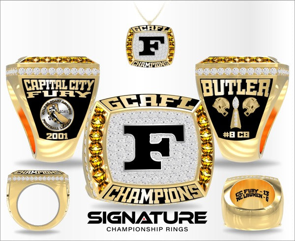 Capital City Fury Football 2001 Championship Ring