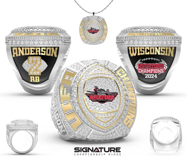 Wisconsin Aviators Football 2024 Championship Ring