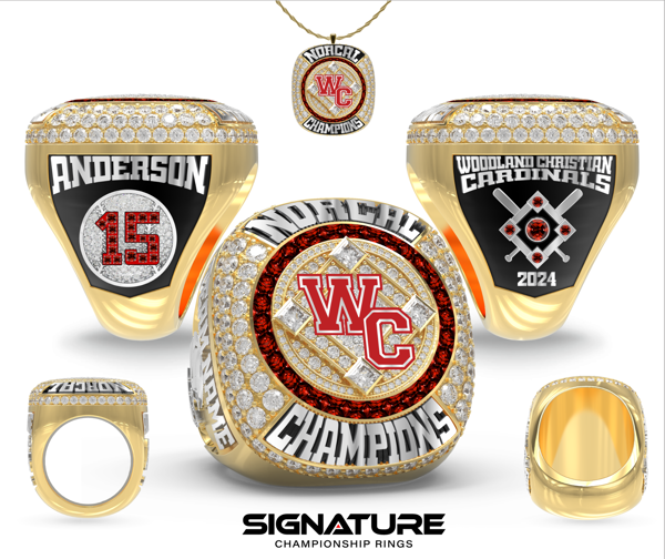 Woodland Christian School Baseball 2024 Championship Ring