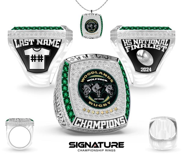 Woodlands Youth Rugby Rugby 2024 Championship Ring