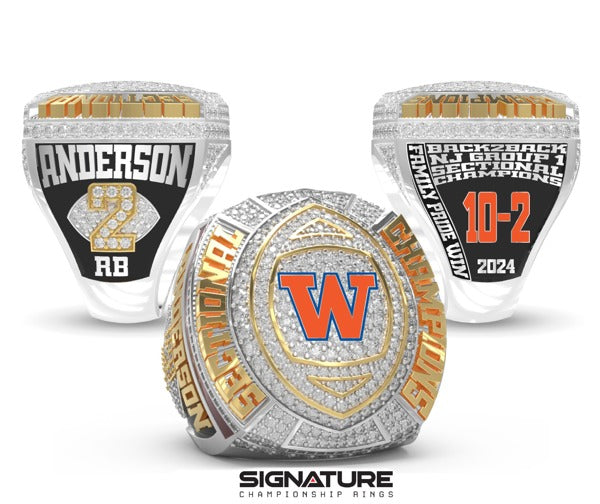 Woodstown High School Football 2024 Championship Ring