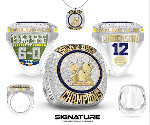 Young Audiences Charter School Football 2024 Championship Ring