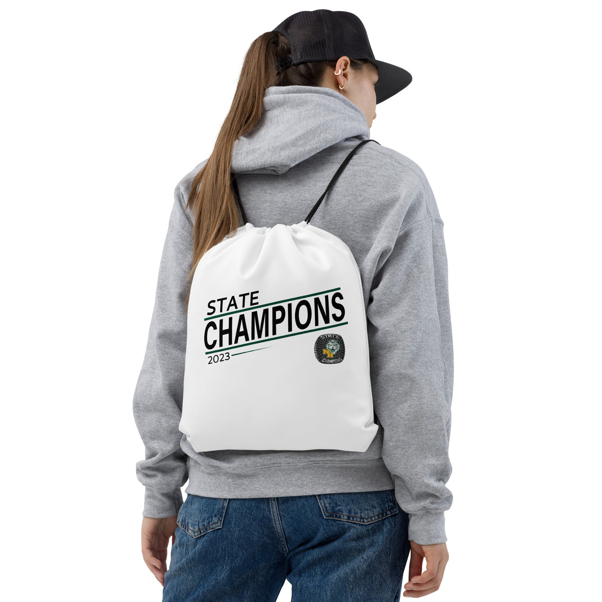 North Hunterdon High School Wrestling 2023 Drawstring bag