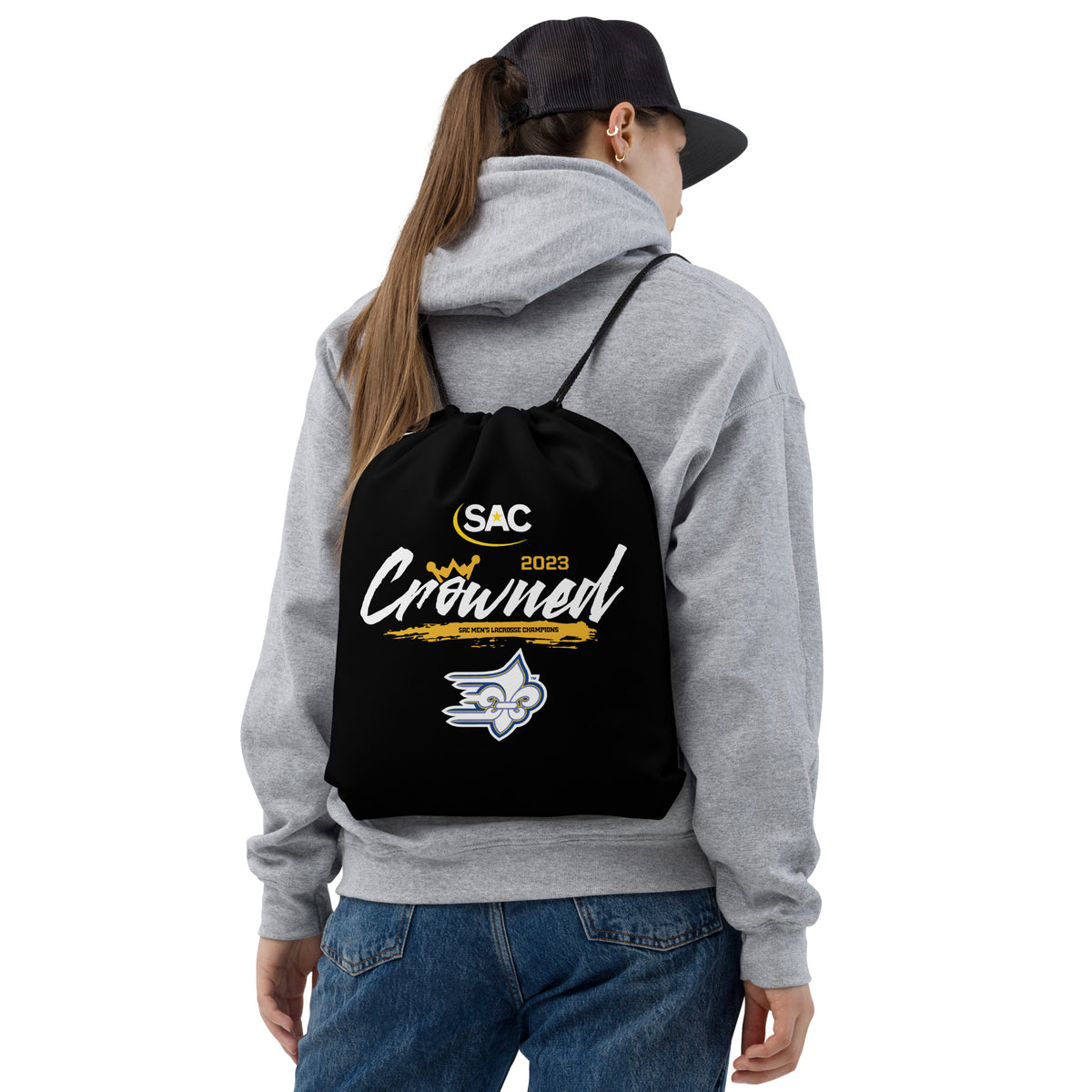 SAC MEN'S LACROSSE CHAMPIONS 2023 Drawstring bag