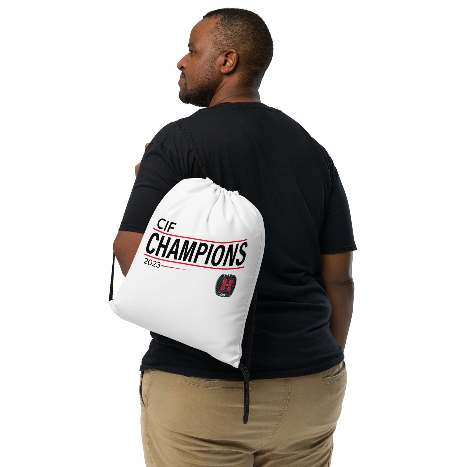 William S Hart High School Volleyball -Men's 2023 Drawstring bag