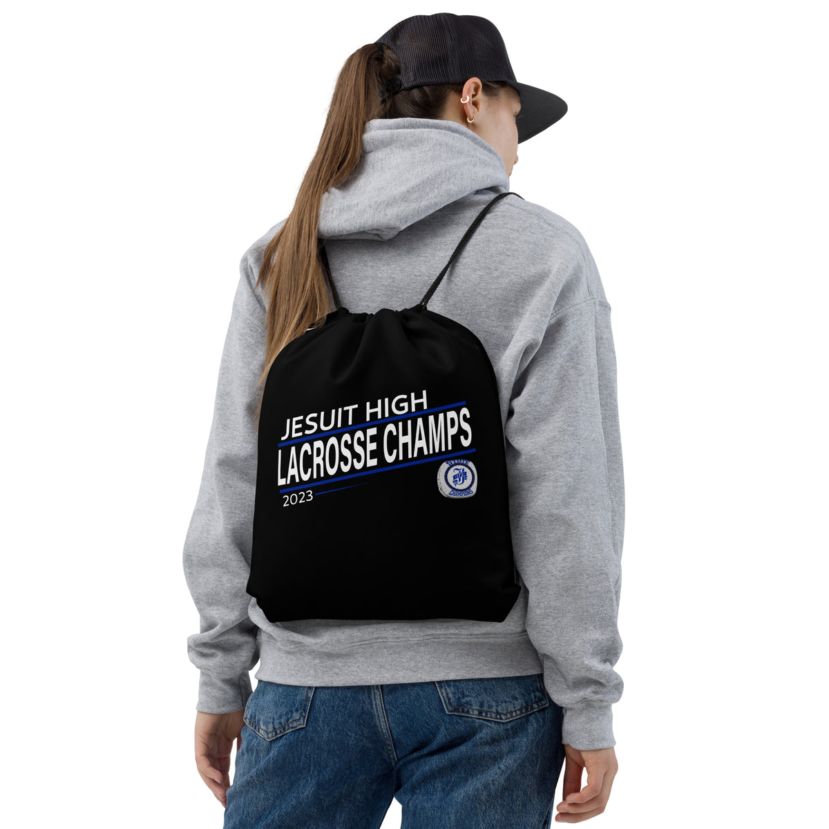 Jesuit High School Lacrosse -Men's 2023 Drawstring bag