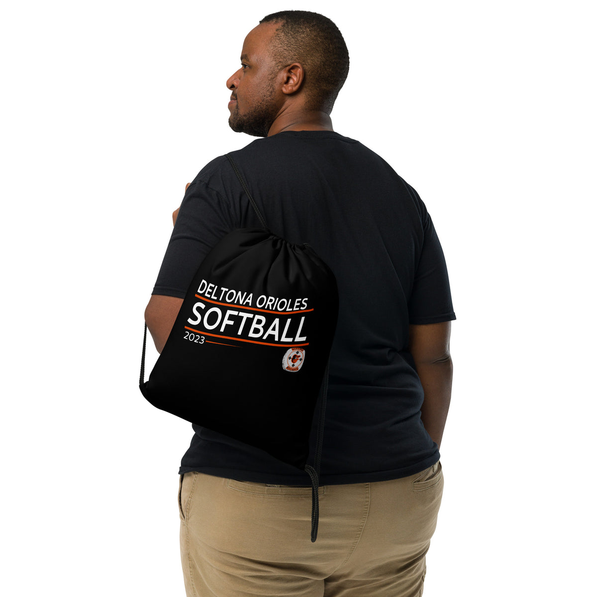 Deltona Orioles Softball 2023 Drawstring bag