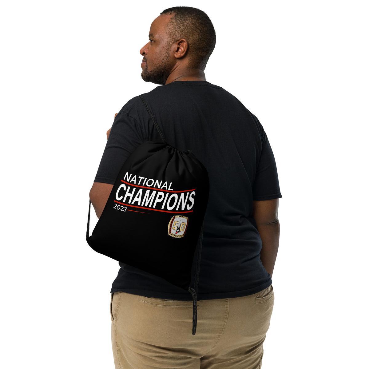 Omaha Stockmen Football 2023 Drawstring bag