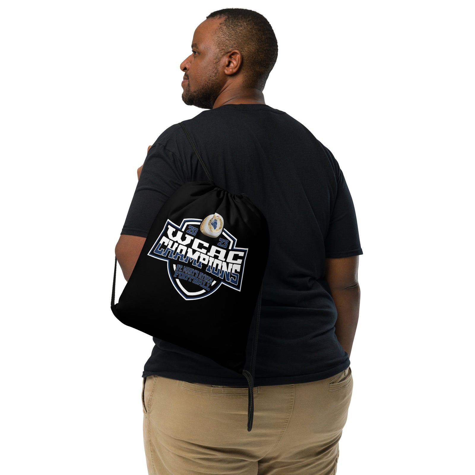 Saint Mary's Ryken High School Football 2023 Drawstring bag