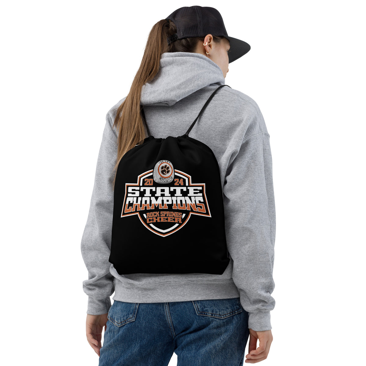 Rock Springs High School Cheer 2024 Drawstring bag