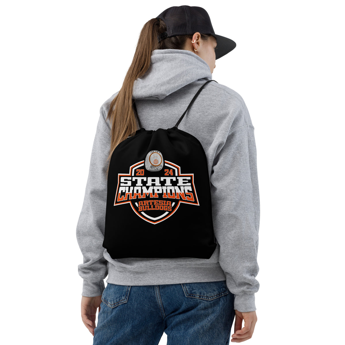 Artesia High School Bowling 2024 Drawstring bag