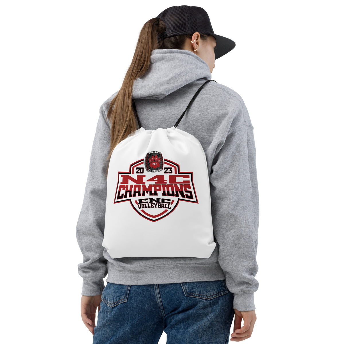Eastern Nazarene College Volleyball -Women's 2023 Drawstring bag